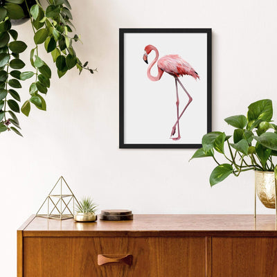 Green Lili Classy Pink Flamingo Print