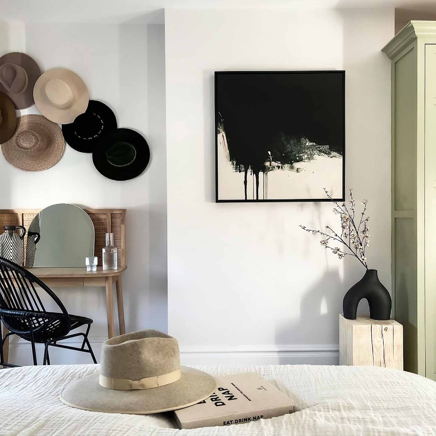 Green Lili Dark Moors Framed Abstract Canvas Art