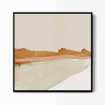 Green Lili Forever Wandering Abstract Desert Canvas
