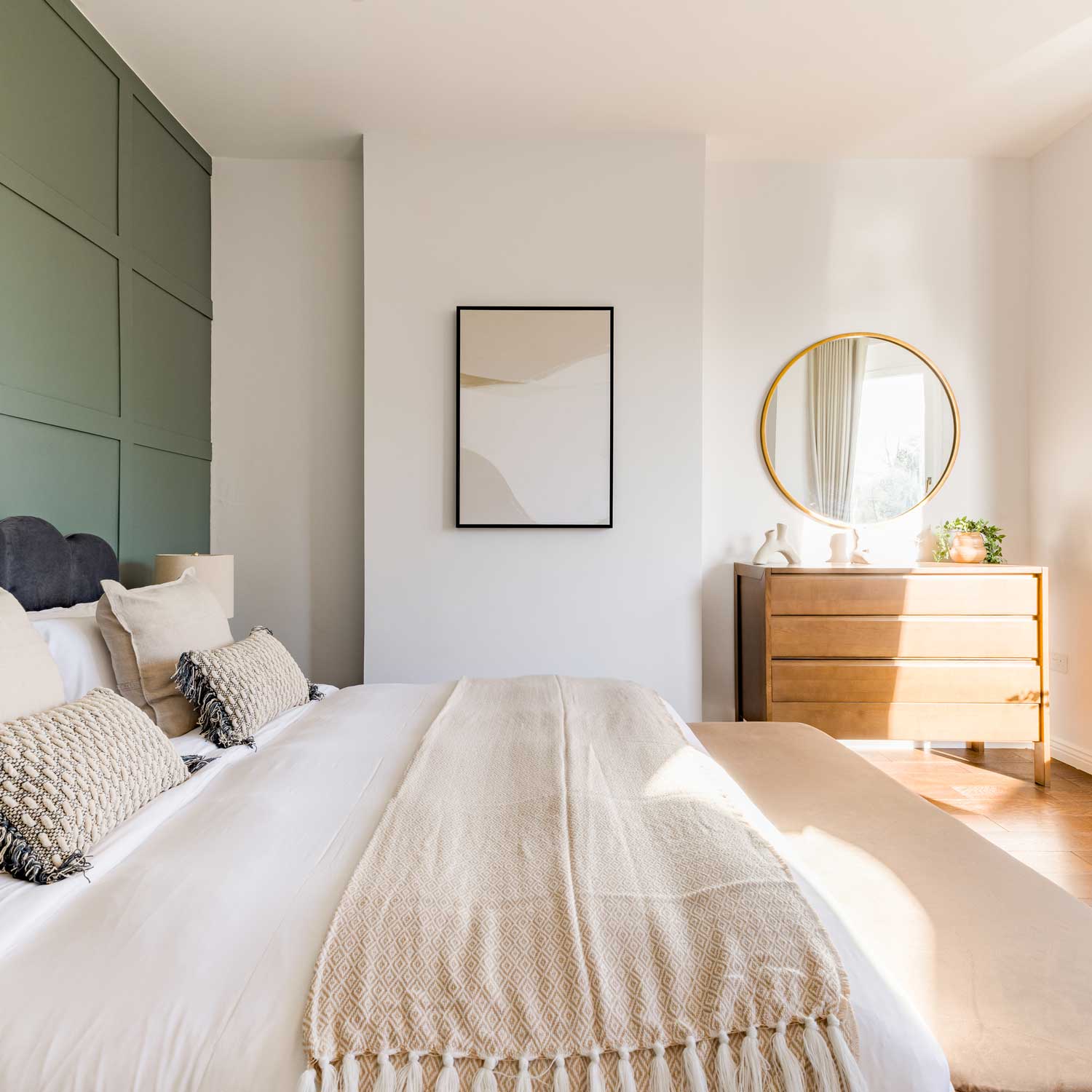 Green Lili Go With The Flow Abstract Canvas Art