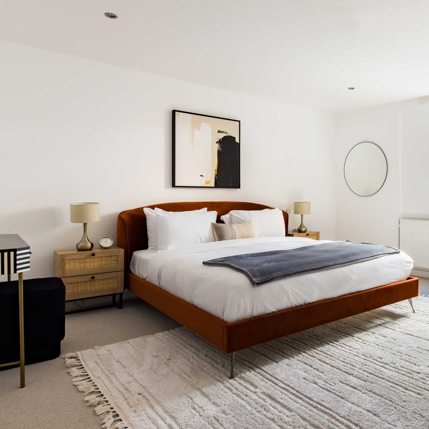 Green Lili High Spirits Framed Abstract Canvas Art