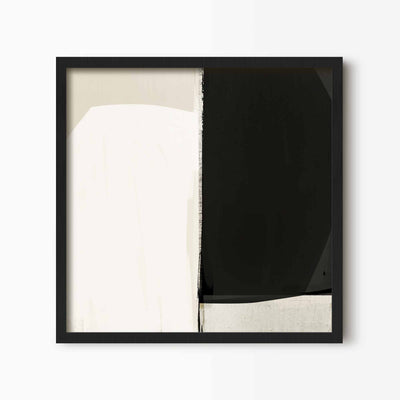 Green Lili 30x30cm (12x12") / Black Frame Kindred Spirit Abstract Art Print
