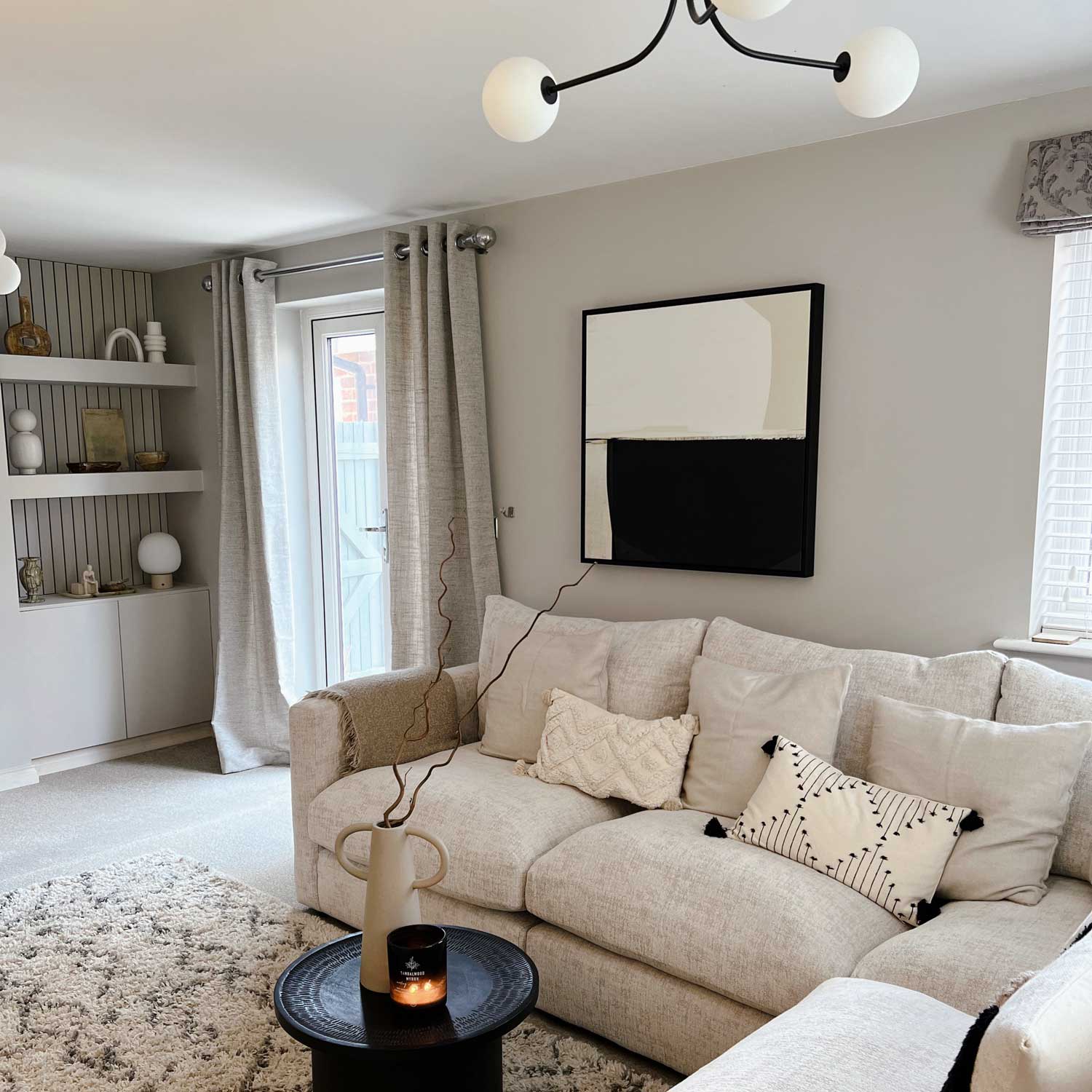 Green Lili Kindred Spirit Framed Abstract Canvas Art