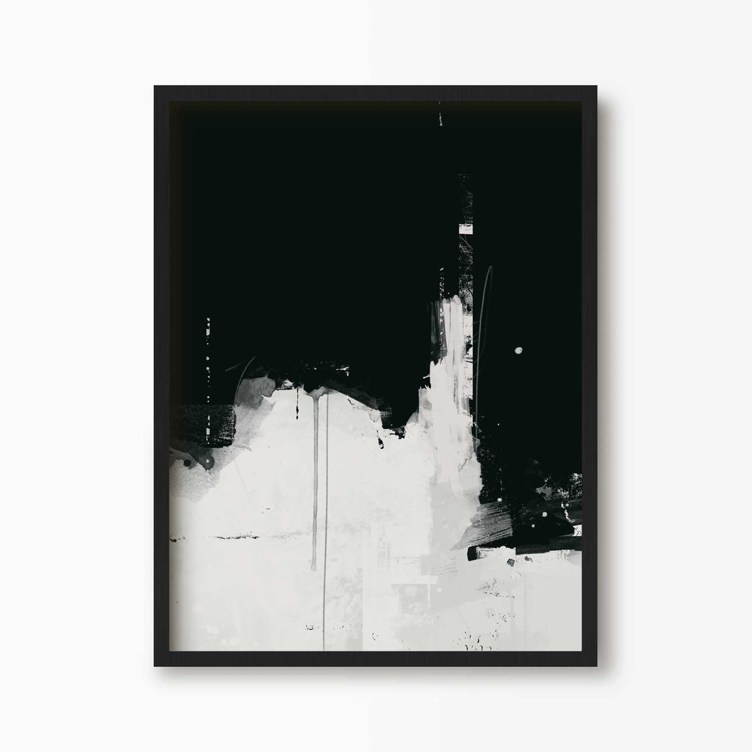 Green Lili 30x40cm (12x16") / Black Frame Nightfall Abstract Art