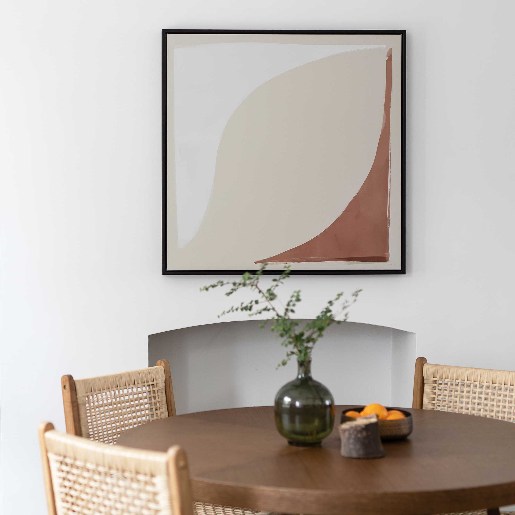 Green Lili Open Air Framed Abstract Canvas Art