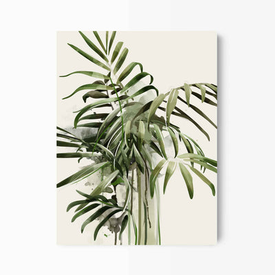 Green Lili 30x40cm (12x16") / Unframed Print Parlour Palm Botanical Art Print