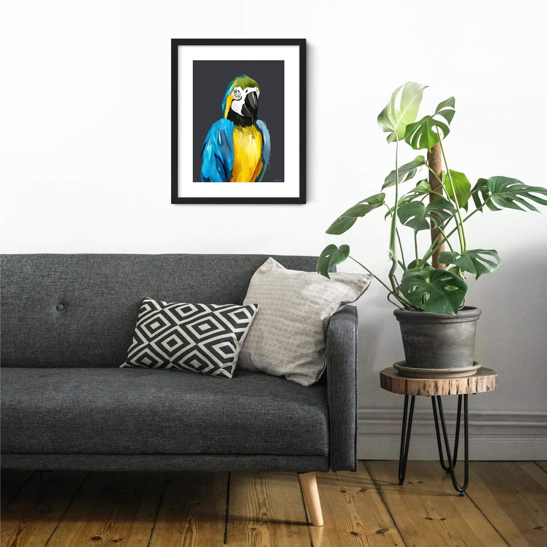 Green Lili Quirky Parrot Print