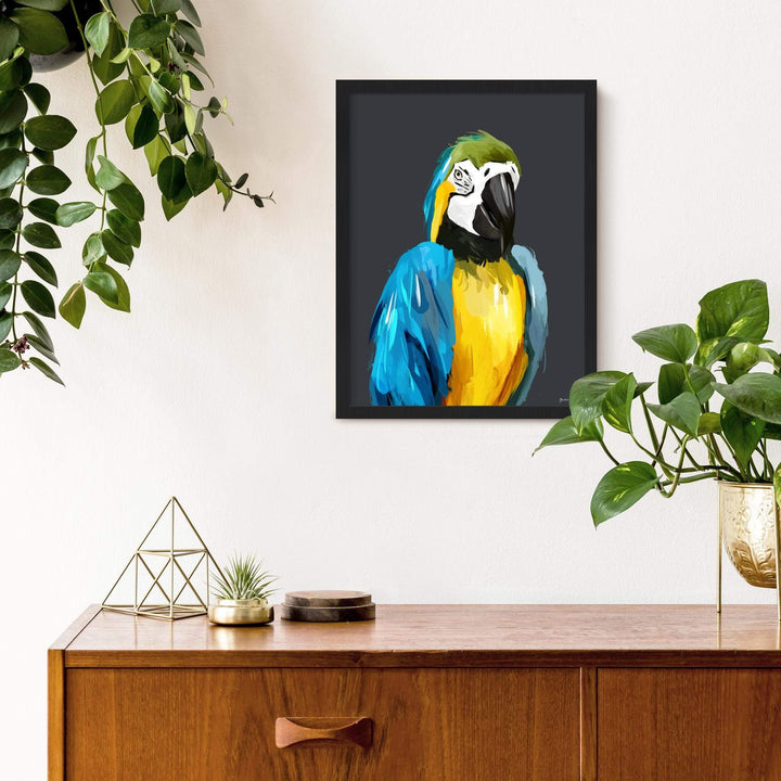 Green Lili Quirky Parrot Print