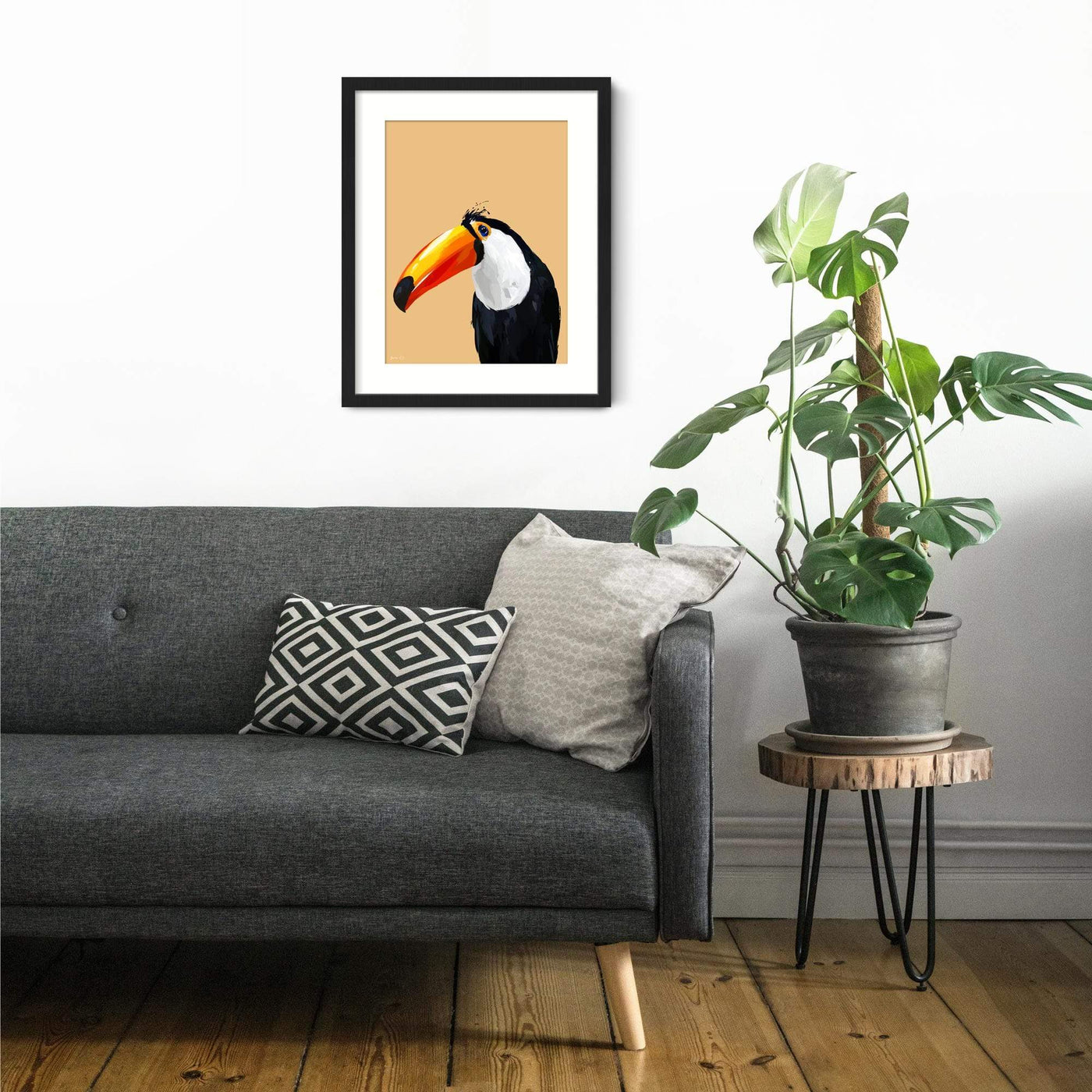 Green Lili Quirky Toucan Print