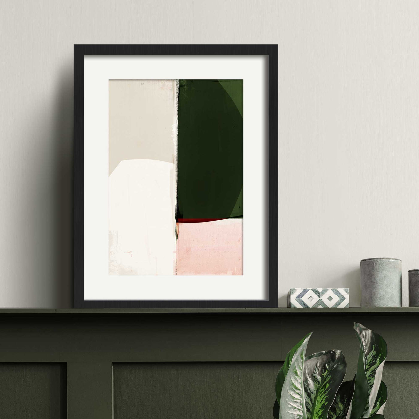 Green Lili Reconnect Abstract Art Print
