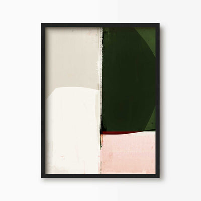 Green Lili 30x40cm (12x16") / Black Frame Reconnect Abstract Art Print