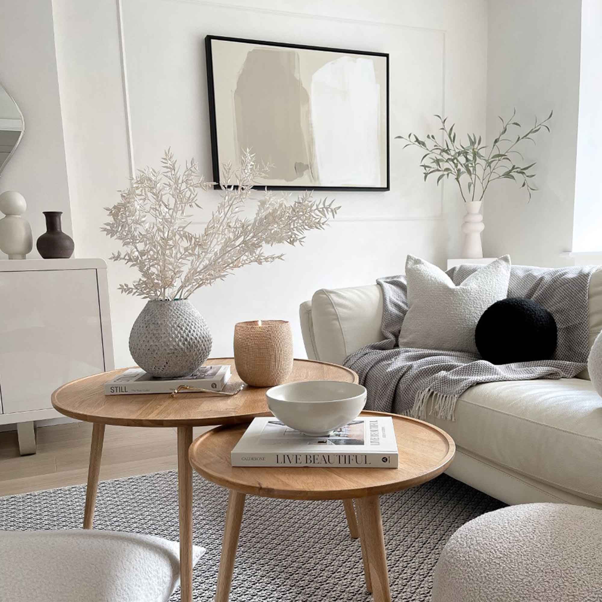 Green Lili Stand Still Framed Abstract Canvas Art