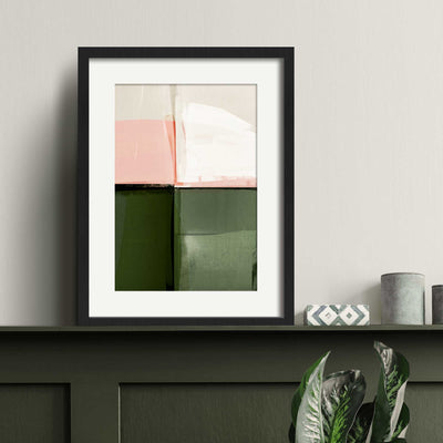Green Lili Stay Grounded Abstract Art Print