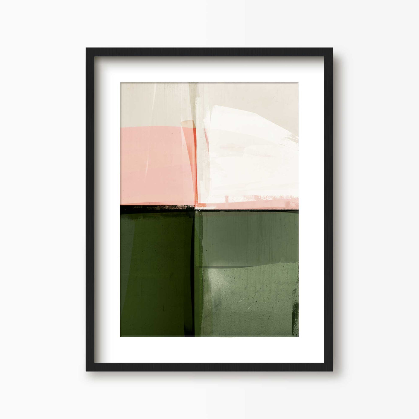 Green Lili Stay Grounded Abstract Art Print