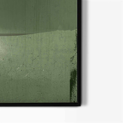Green Lili Stay Grounded Framed Abstract Canvas Art